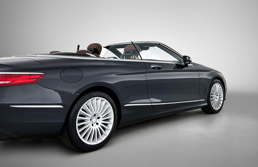 Mercedes-Benz S-klasse 500 Cabrio AMG Line | Geventileerde &, Auto's, Open dak, Cabriolet, Zwart, Onderhoudsboekje