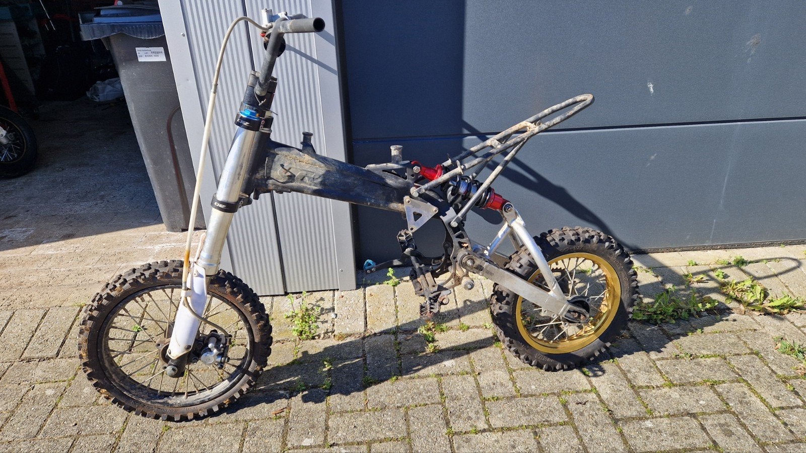 USD fork, frame,pitbike parts RFZ, Ophalen, Gebruikt, Schijfrem, Pitbike