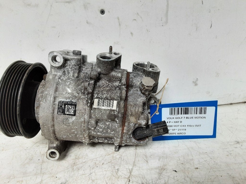 COMPRESSEUR CLIMATISATION Golf VII (AUA) (5Q0820803F), Utilisé, Volkswagen