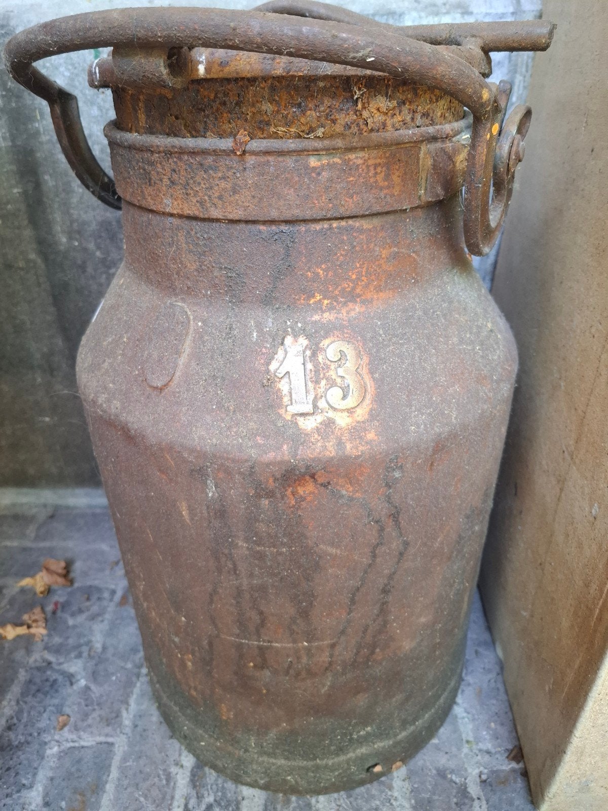 melkbus antiek nr 13, Tuin en Terras, Ophalen