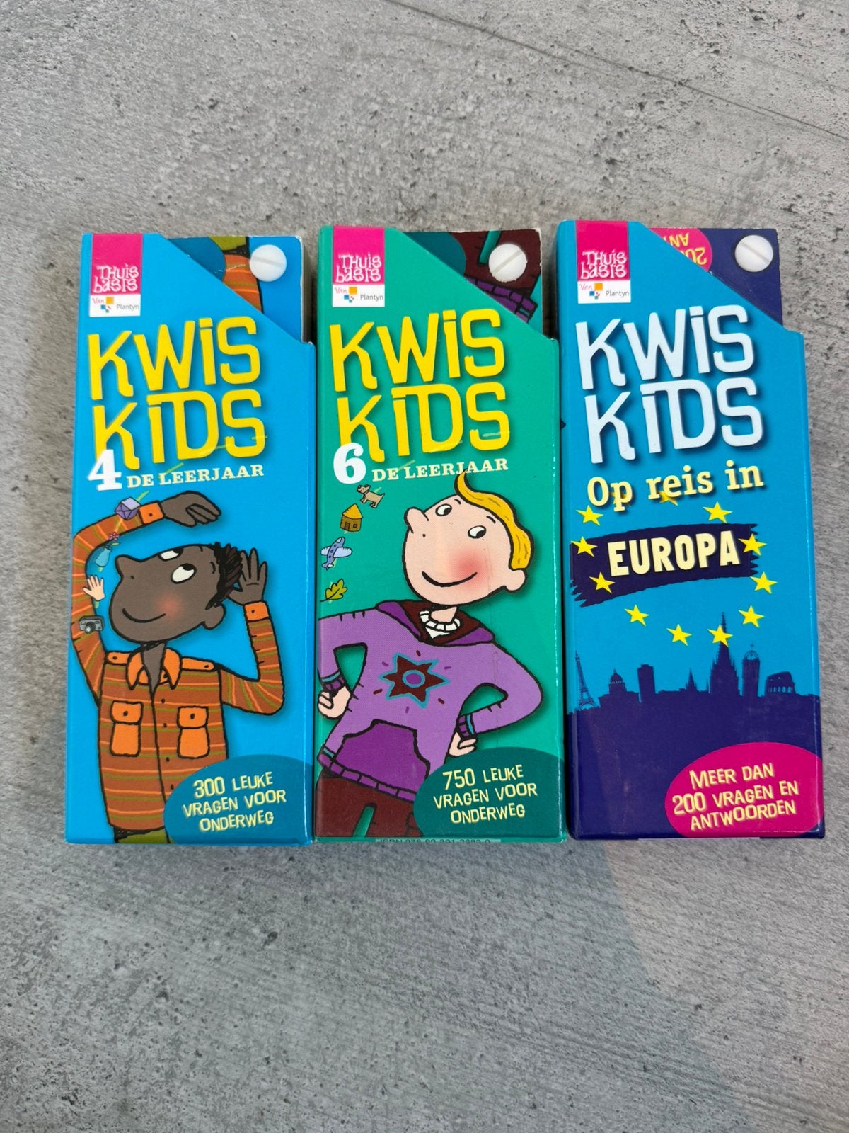 Set van 3 Kwis Kids (4de, 6de leerjaar & Europa), Ophalen, Zo goed als nieuw, Ontdekken