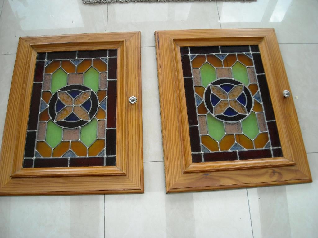 Portes avec vitraux, Enlèvement, Comme neuf