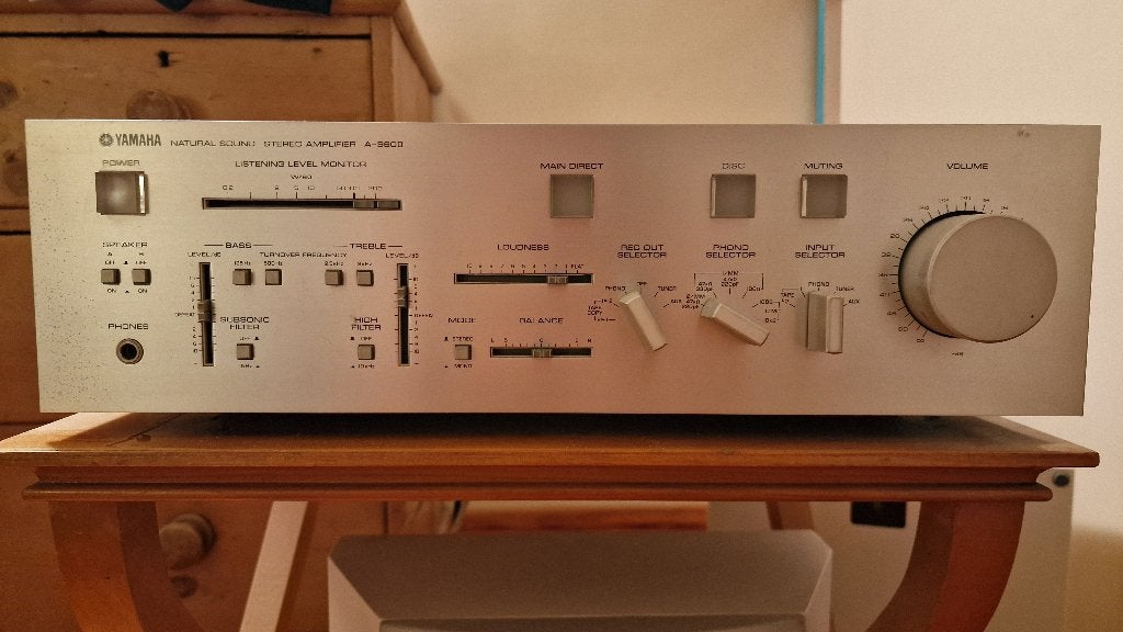 Yamaha A-960II + enceintes JM Lab - Ensemble Hi-Fi vintage, Audio, Tv en Foto, Versterkers en Ontvangers, Ophalen, Zo goed als nieuw