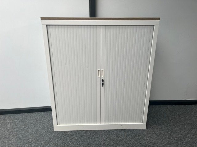 Roldeurkast wit (136x120), Ophalen