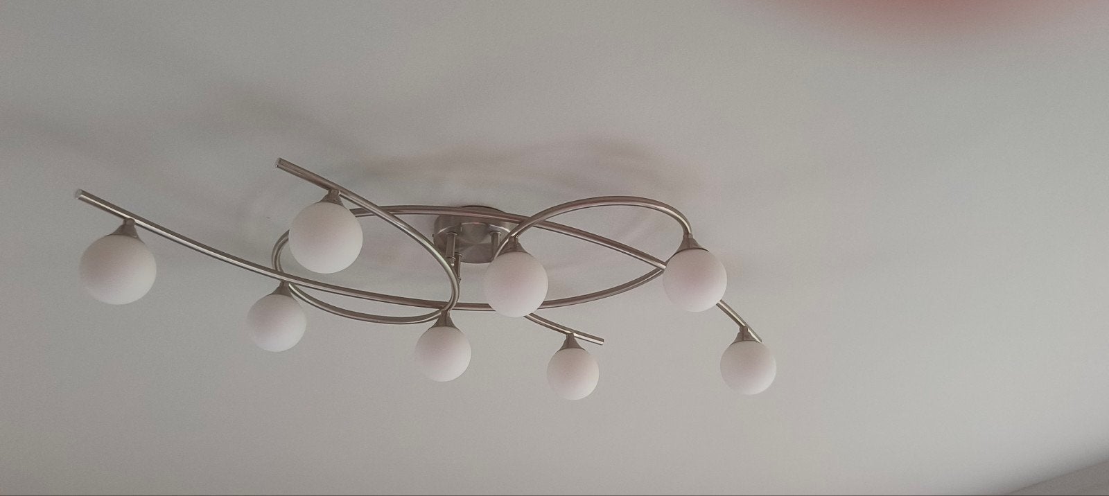 Luster met 8 lampen, Ophalen, Zo goed als nieuw