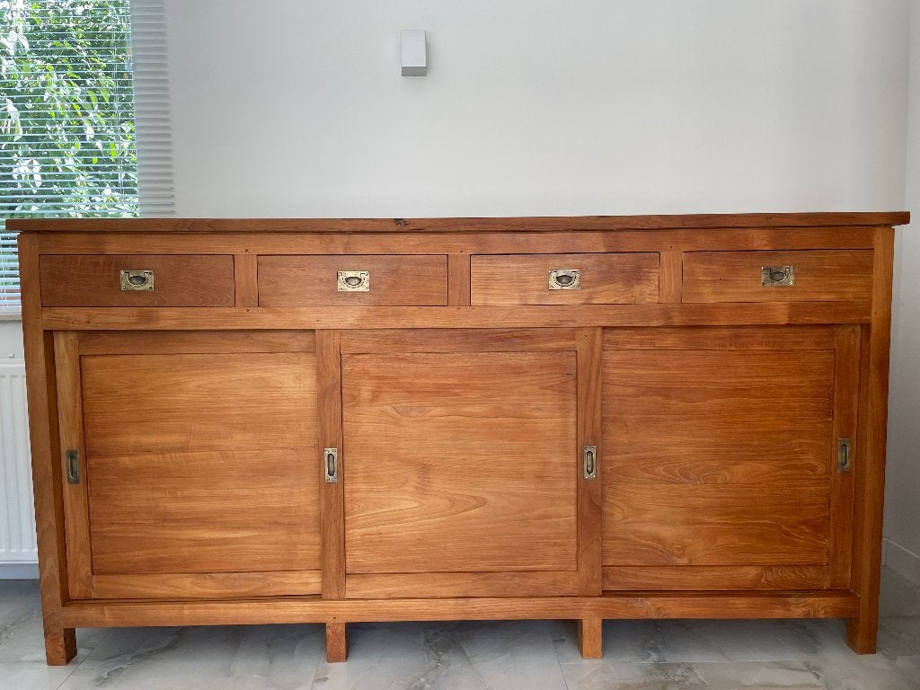 Teak dressoir, Ophalen, Zo goed als nieuw, Teakhout