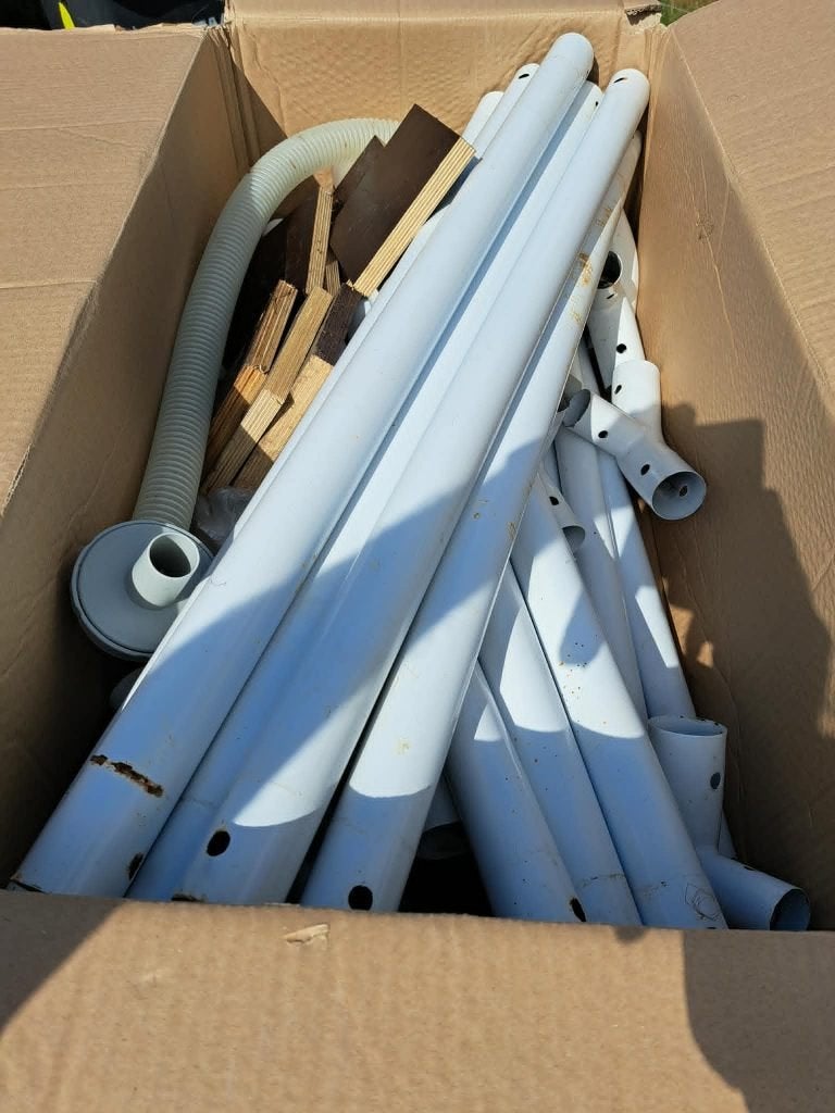 palen metal frame zwembad intex, Ophalen, Gebruikt, Minder dan 80 cm, Rond