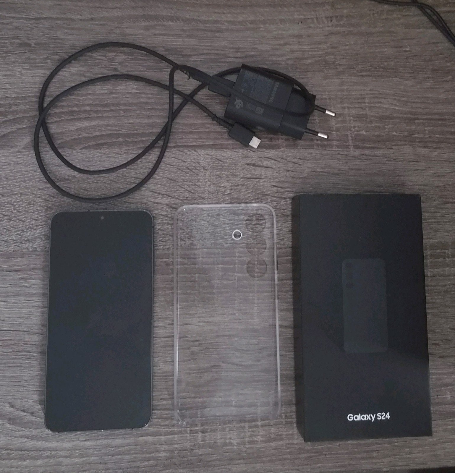 Samsung Galaxy S24 128GB gebruikt met doos oplader & case, Telecommunicatie, Ophalen, Gebruikt, Galaxy S24, Zwart