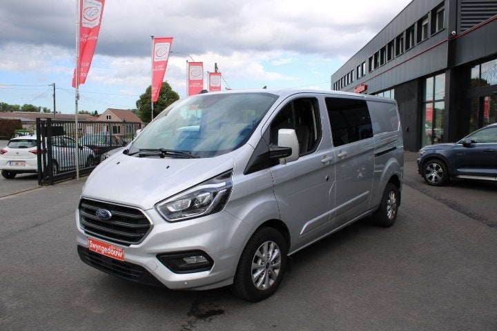 Ford Transit Custom 2.0 TDCi L2H1, automatique, cuir, 5 l LV, Autos, Cuir, Argent ou Gris, Achat, Euro 6