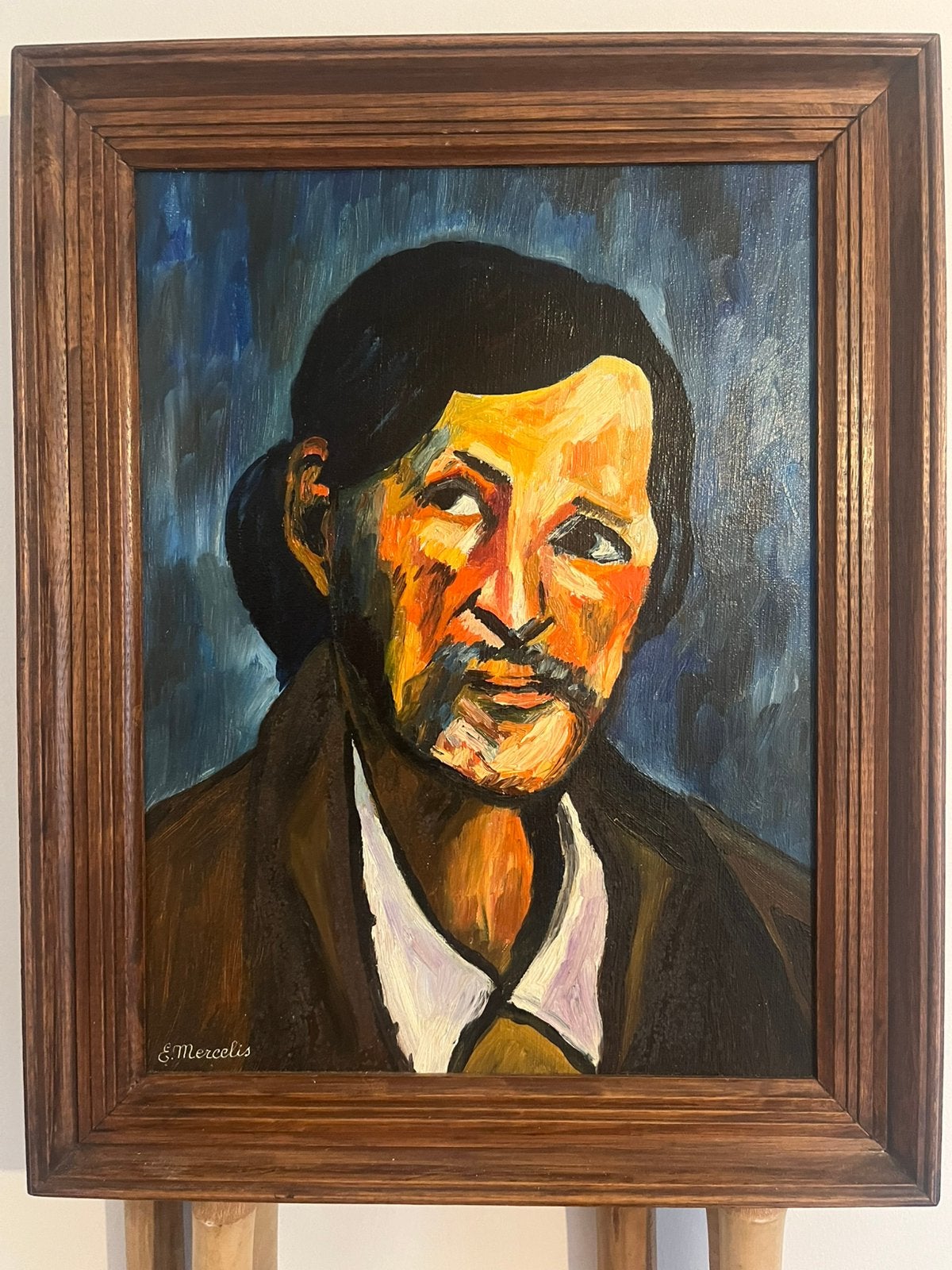Huile sur toile - De Klokkenluider naar Cézanne, Ophalen, Gesigneerd, Doek