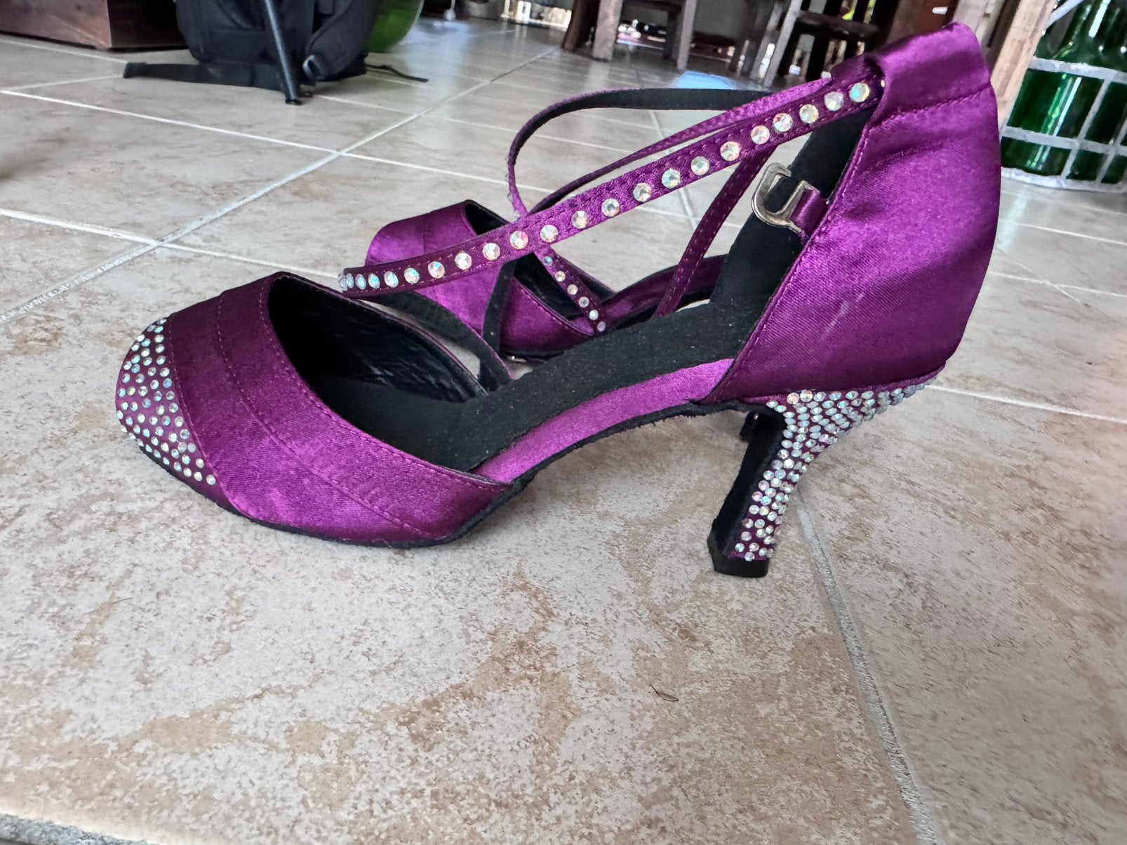 Salsa dansschoenen maat 39, Sport en Fitness, Dansen, Ophalen of Verzenden, Zo goed als nieuw