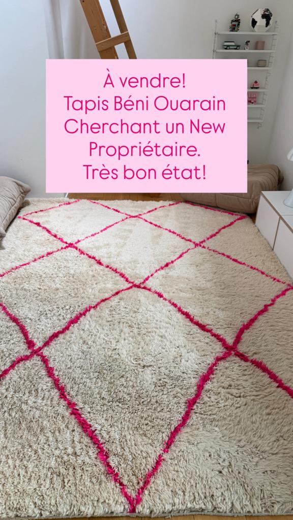 Tapis beni ouarain, 200 cm ou plus, 200 cm ou plus, Enlèvement, Utilisé