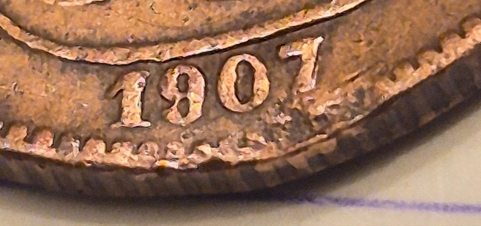 Zeer zeldzame 1centiem leopold 2   1907/807 Vlaams dubbele 7, Ophalen of Verzenden, Overig, Losse munt