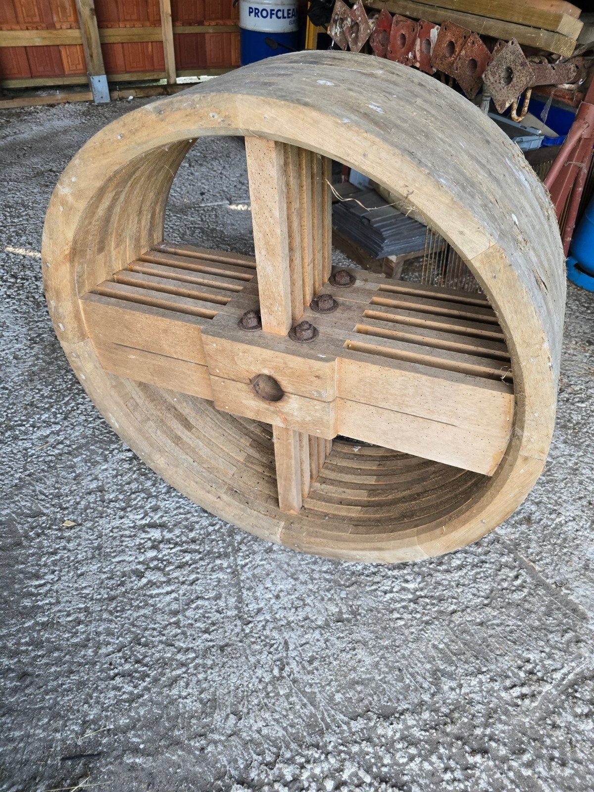 houten molen wiel, Doe-het-zelf en Bouw, Ophalen