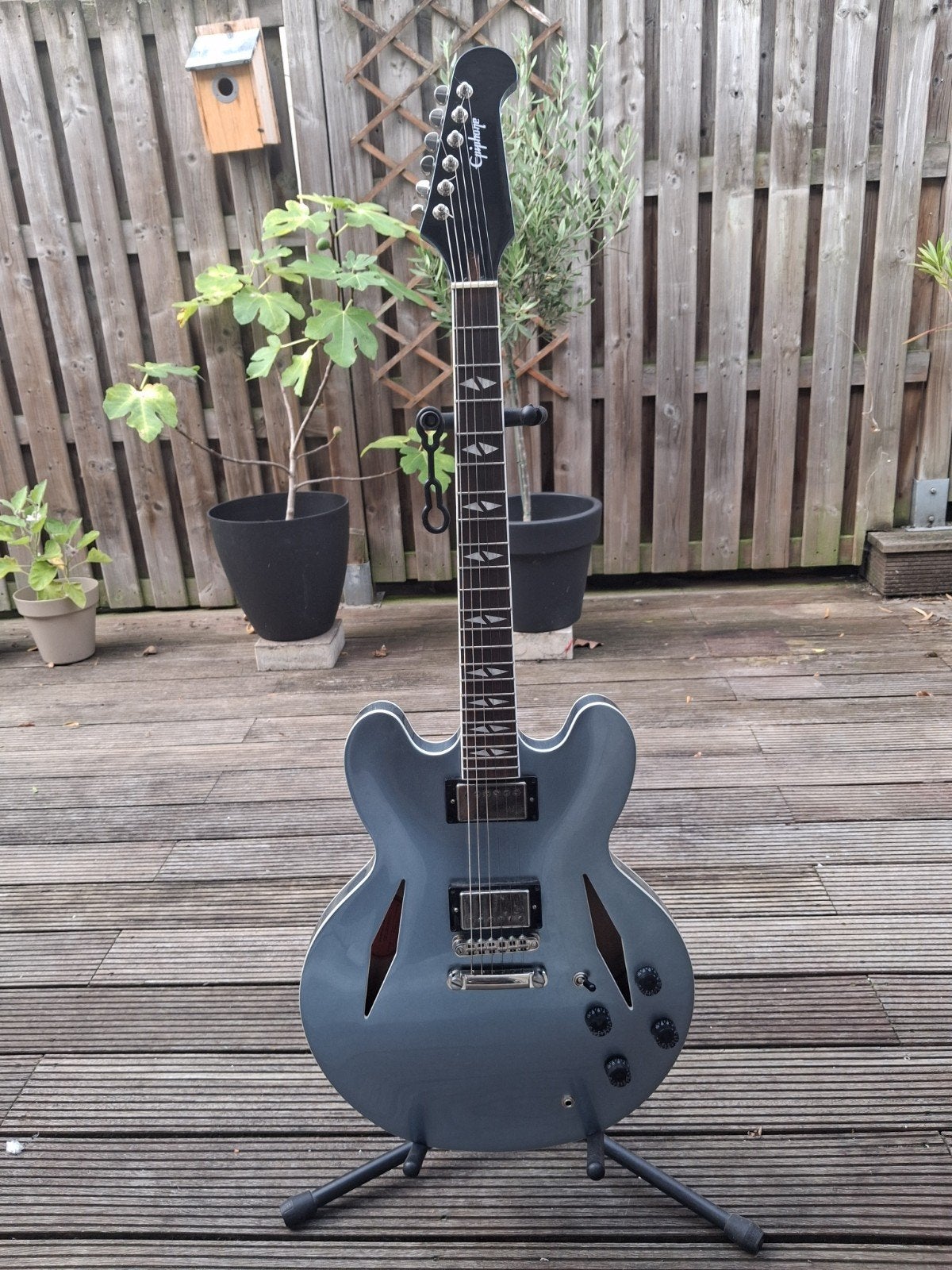 Epiphone DG-335 (Zie beschrijving), Musique & Instruments, Instruments à corde | Guitares | Électriques, Enlèvement, Utilisé, Semi-solid body