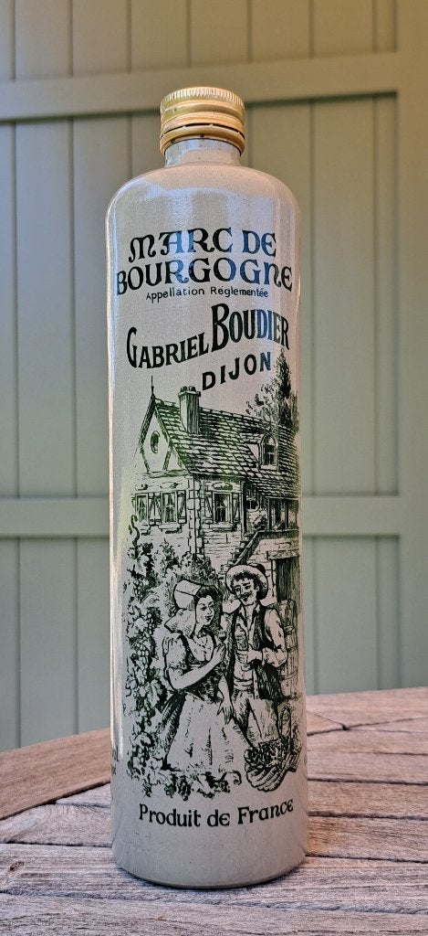 Collectors Item - Fles" Marc de Bourgogne" - Fles in Klei, Ophalen of Verzenden, Gebruikt, Frankrijk, Overige typen