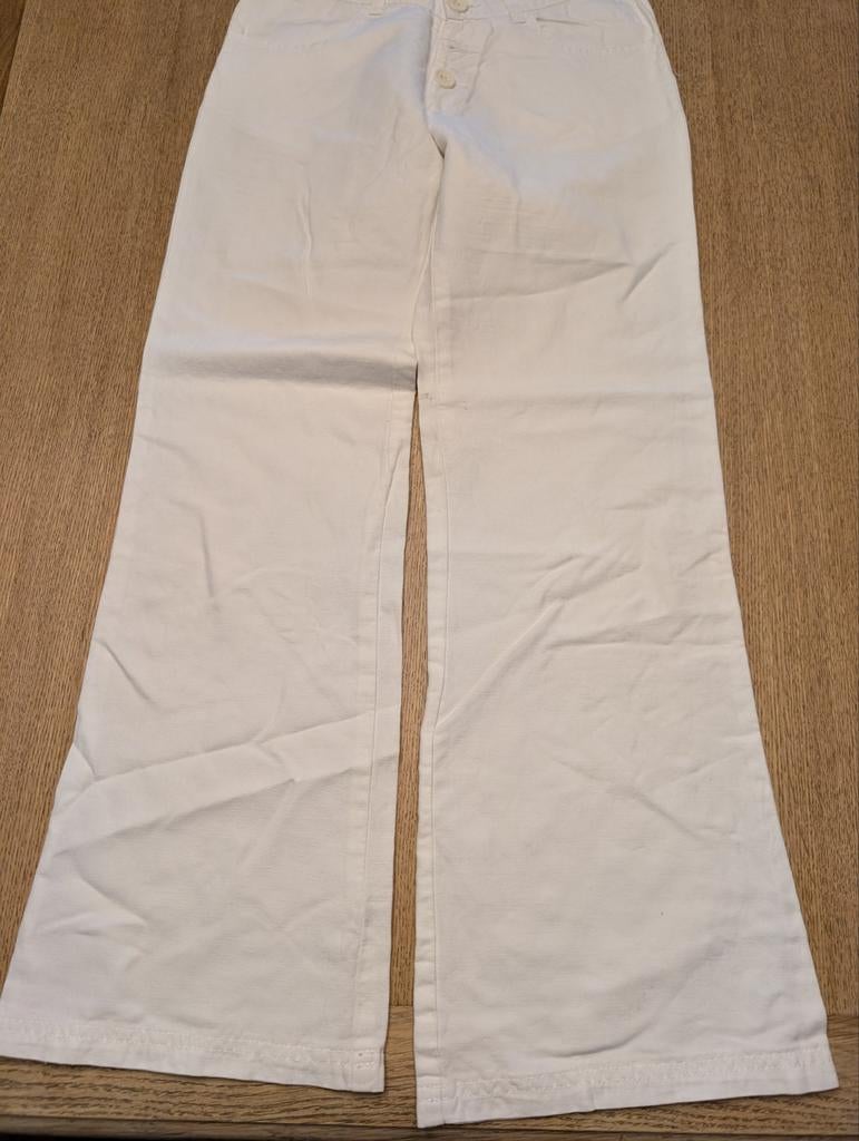 CKS witte linnen broek voor meisjes van 12 jaar, Kinderen en Baby's, Kinderkleding | Maat 152, Broek, Meisje, Cks, Ophalen of Verzenden