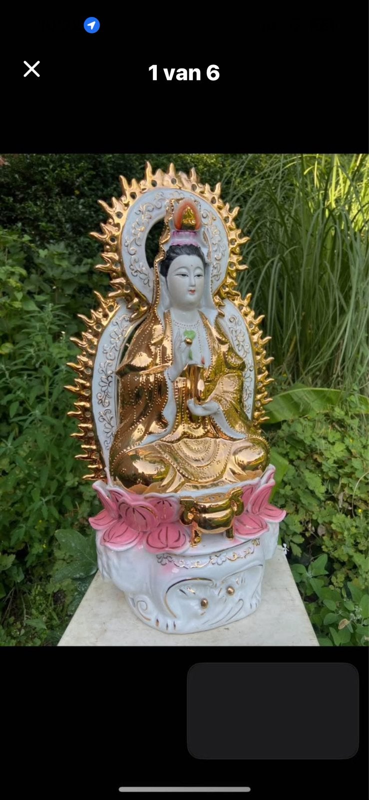 Prachtig porseleinen Guanyin/Kwan Yin beeld – nieuwstaat, Antiek en Kunst, Curiosa en Brocante, Ophalen