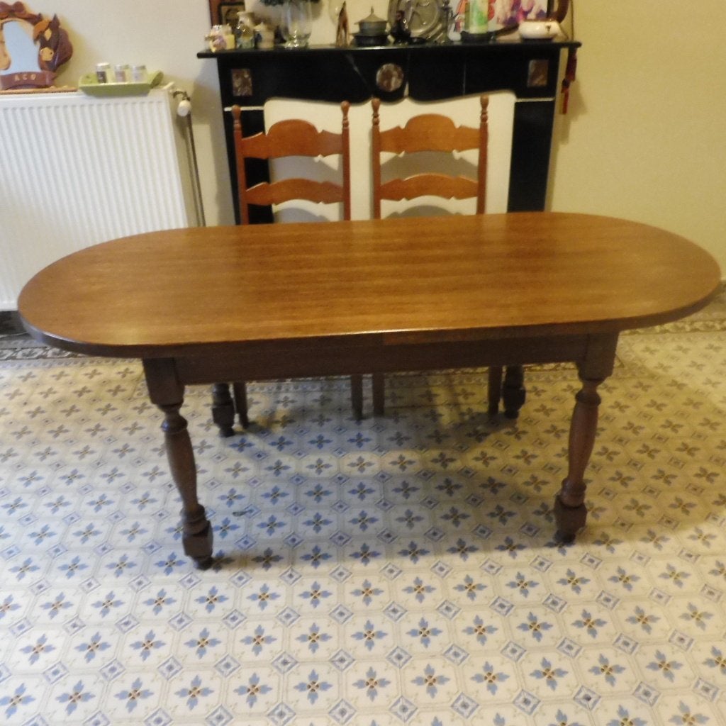 Enorme eettafel, Ophalen, Eikenhout, 50 tot 100 cm, Zo goed als nieuw