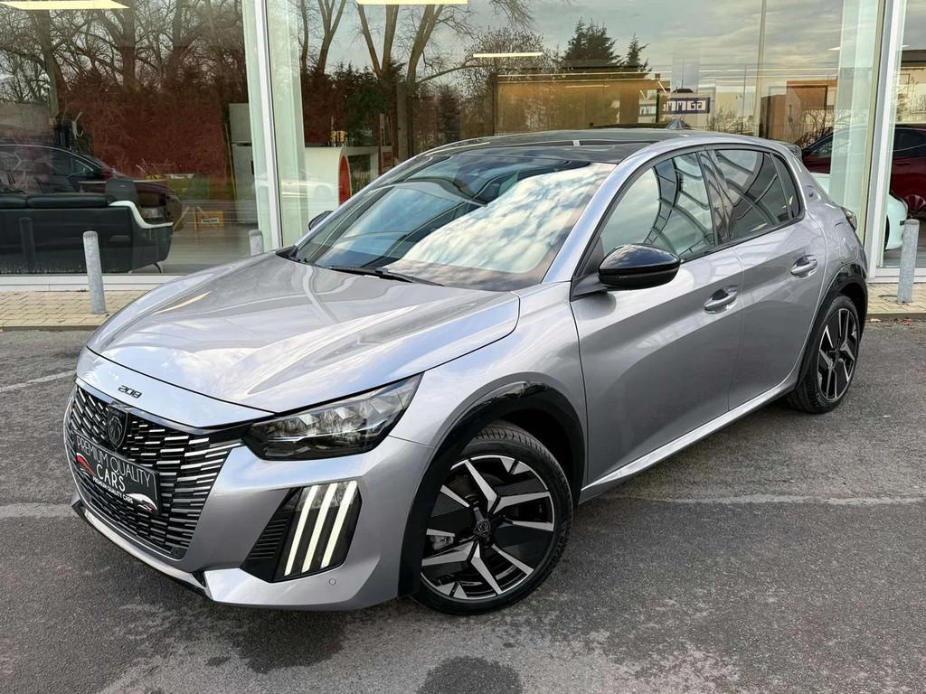 Peugeot 208 GT LINE / NIEUW/ PANO /CARPLAY / CAMERA /KEYLESS, 100 kW, Argent ou Gris, Achat, 5 portes