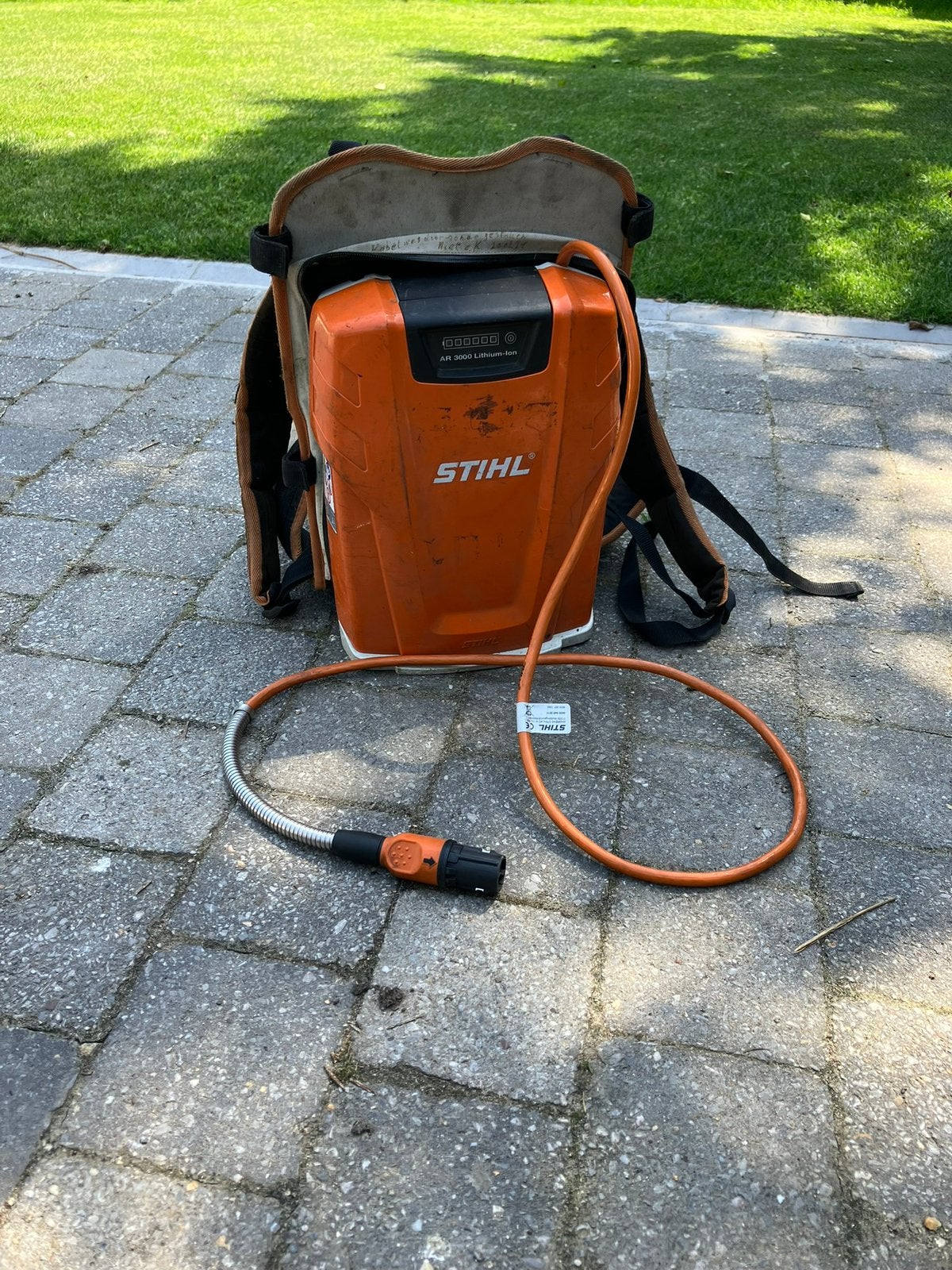 Stilh batterij AR3000, Ophalen, Gebruikt