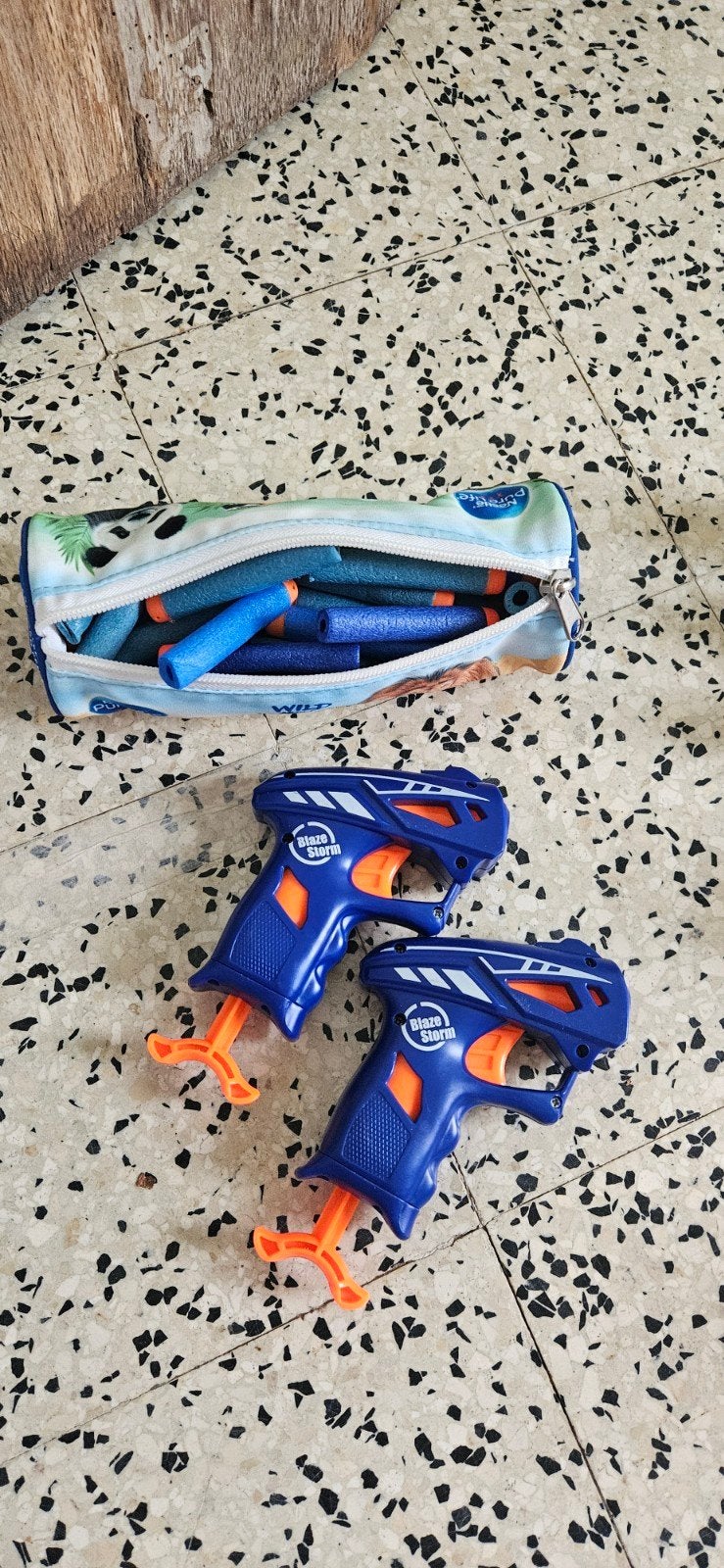 Nerf pistolen, Ophalen, Gebruikt