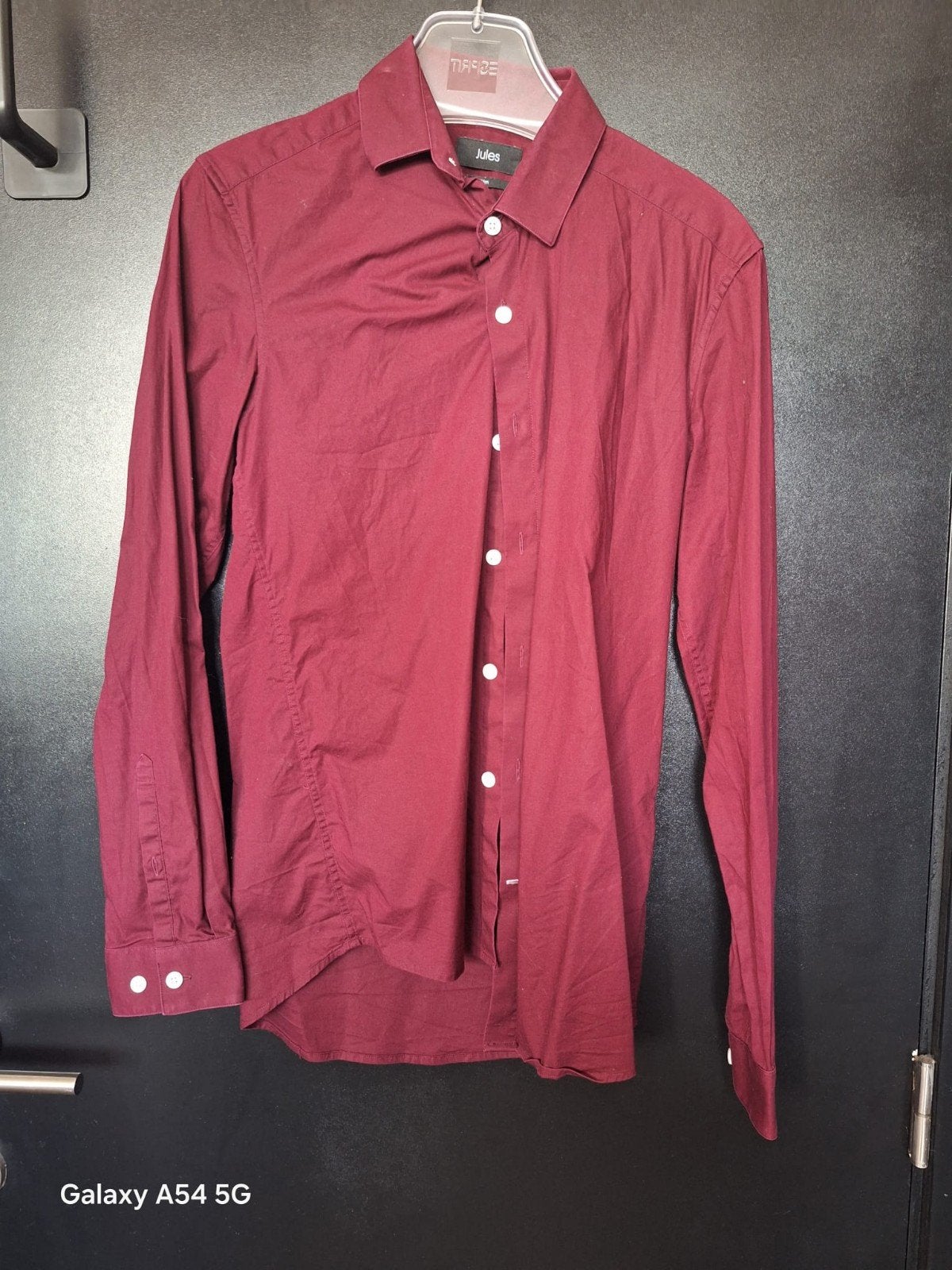 Chemise bordeaux Jules taille XS, Enlèvement