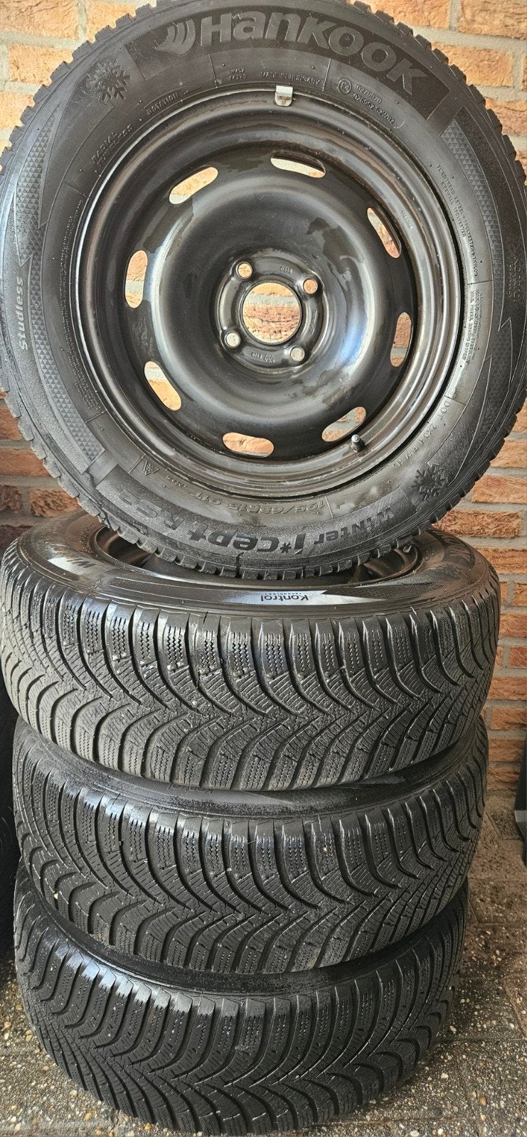 Kit hiver Opel Crossland X 15 pouces 4x108 Hankook, Enlèvement