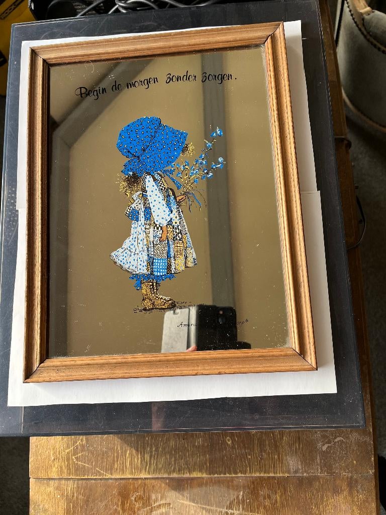 Vintage Holly Hobbie spiegel, Verzamelen, Retro, Ophalen of Verzenden