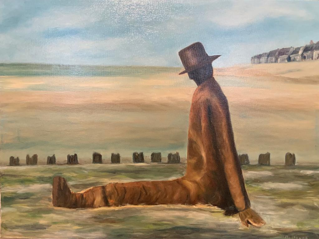Schilderij FOLON, Antiek en Kunst, Kunst | Schilderijen | Modern, Ophalen