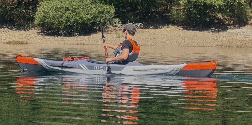 Kayak Itiwit 500 Dropstitch (2 stuks), Watersport en Boten, Kano's, Ophalen, Gebruikt, Kajak