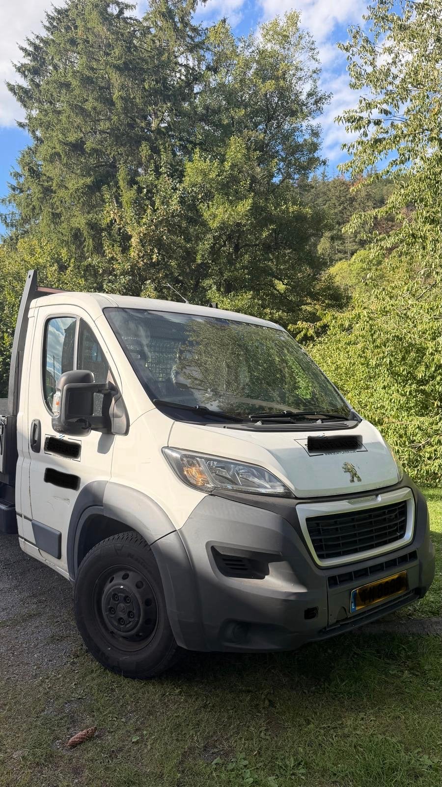 Peugeot Boxer Plateau 4m26 2017 2.0HDI 163chv AIRCO 175M KM, Cuir, Achat, 3 places, Diesel