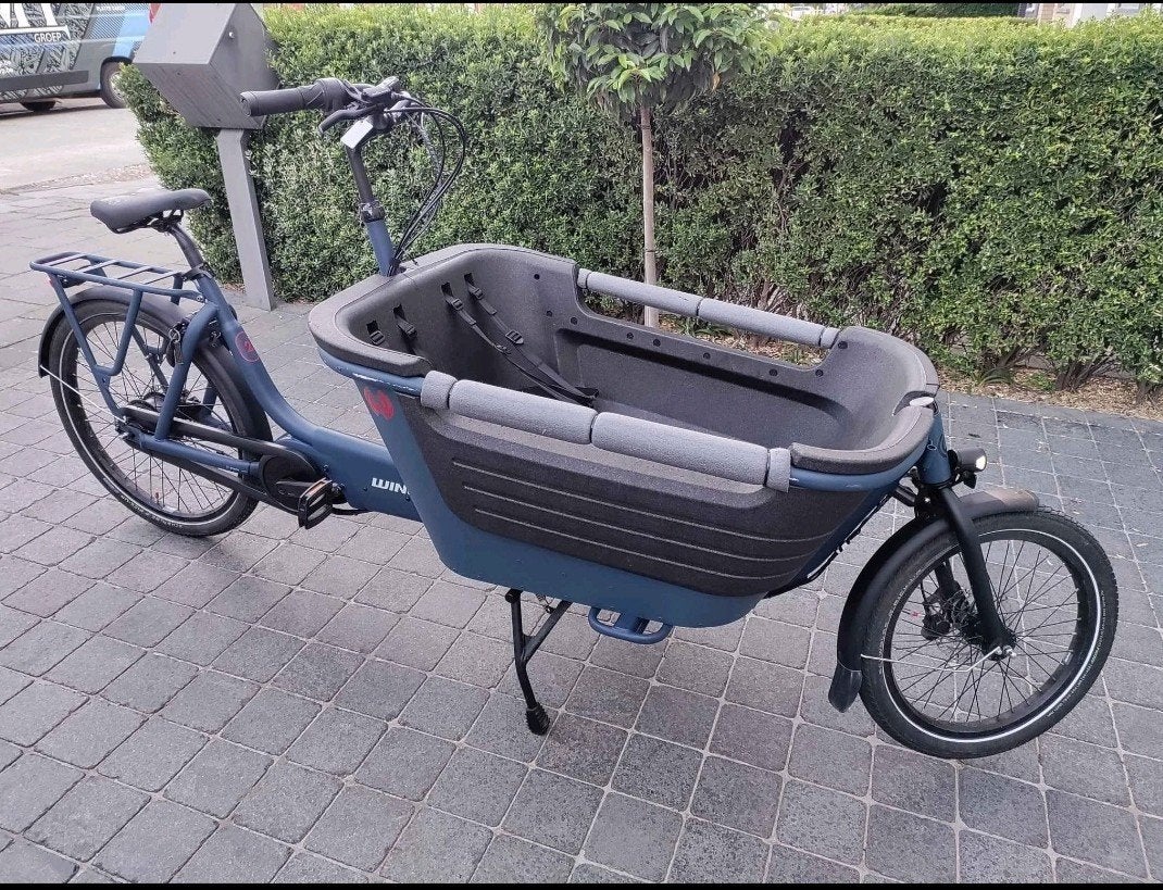 Elektrische bakfiets Winora Fub2, Fietsen en Brommers, Ophalen, Zo goed als nieuw, 2 kinderen, Elektrisch