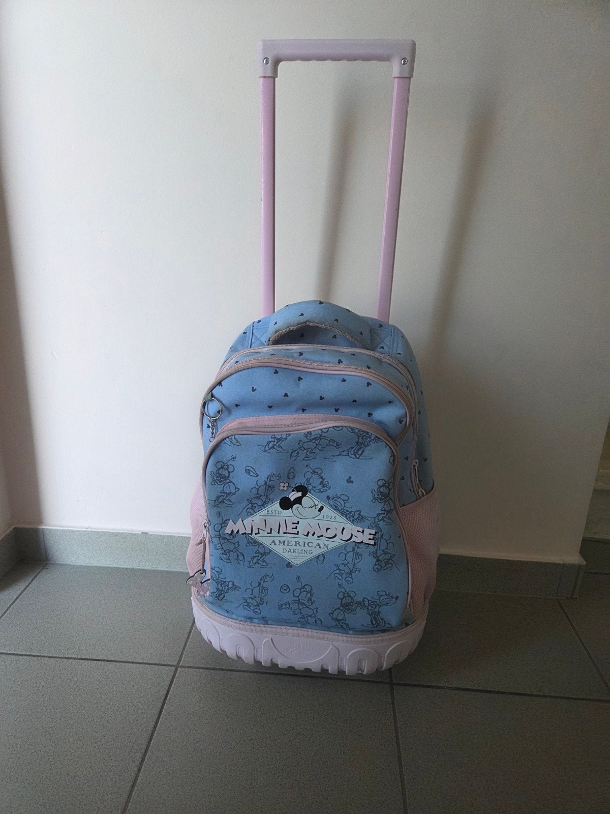 Mooie boekentas van Disney, Handtassen en Accessoires, Tassen | Schooltassen, Ophalen, Gebruikt, Blauw, Overige typen