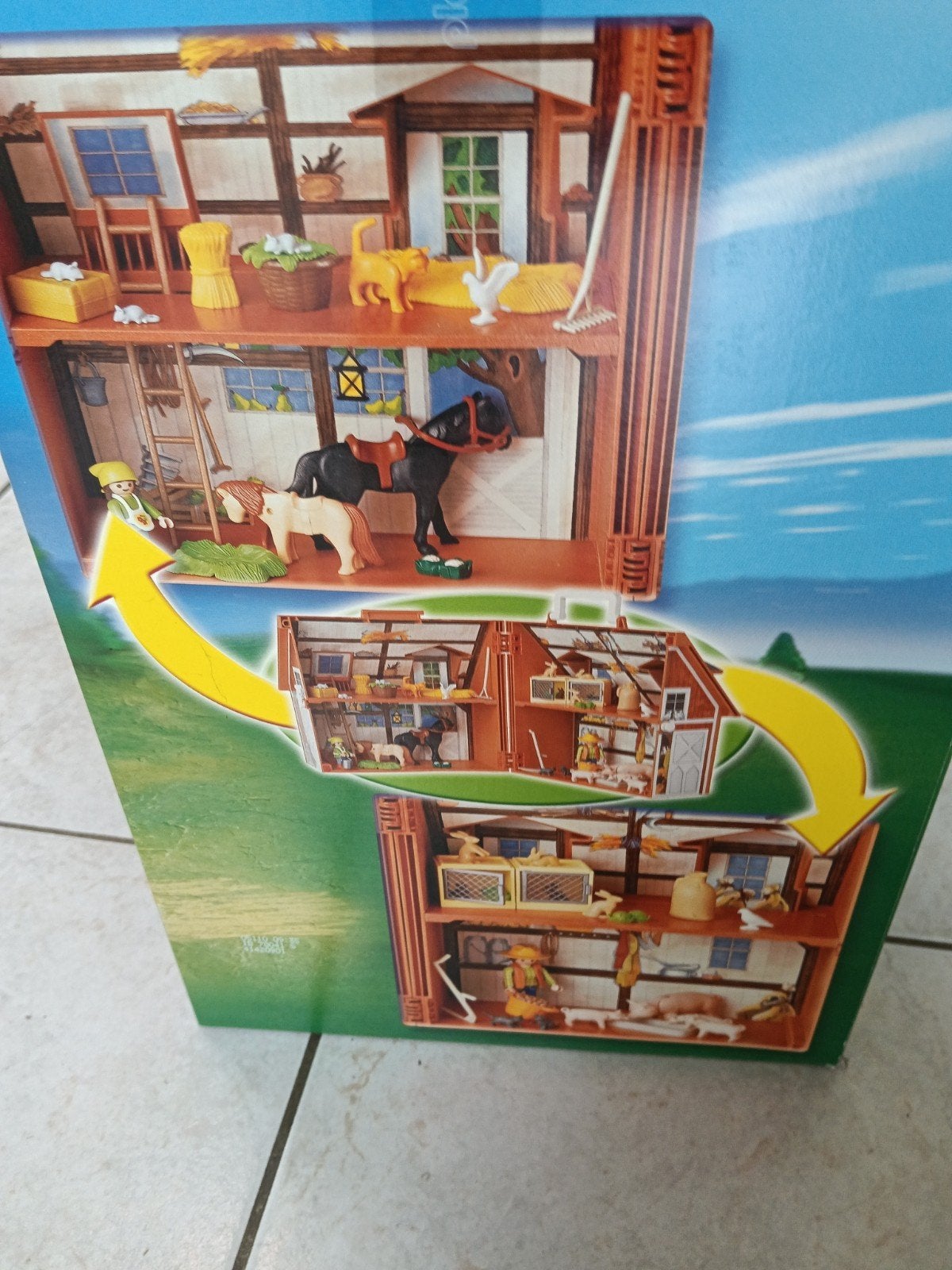 Playmobiel boerderij, Ophalen