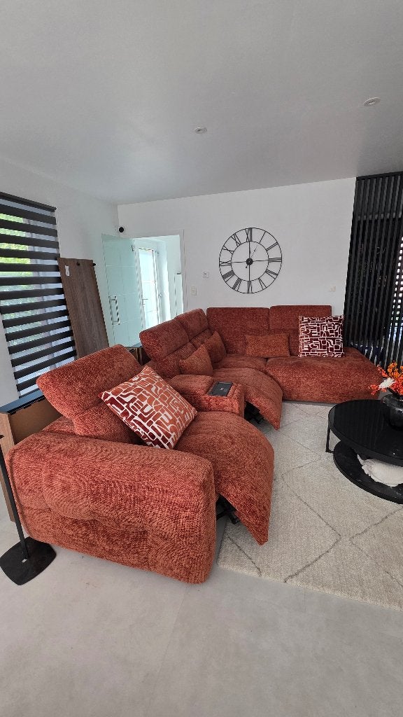 Canapé Château D’Ax avec 2 RELAX!!, Maison & Meubles, Canapés | Salons, Comme neuf, Banc d'angle, Quatre personnes ou plus, Enlèvement
