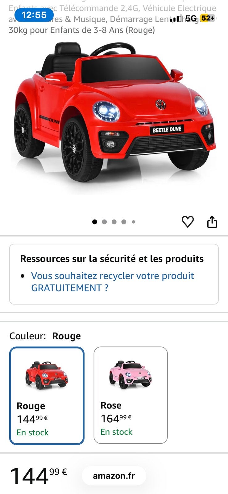Voiture pour enfant, Enlèvement