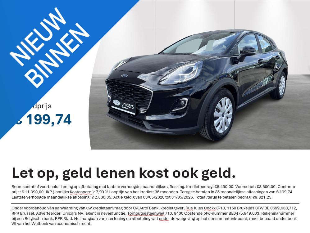 Ford Puma 1.0i Ecoboost mHEV 92kW Connected, Autos, Achat, Entreprise, Boîte manuelle, 5 portes