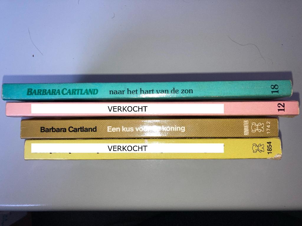 Barbara Cartland romans 2 voor 2 €, Livres, Enlèvement ou Envoi, Comme neuf, Belgique