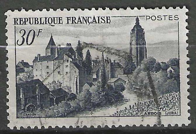 France 1951 - Yvert 905 - Vue d'Arbois (ST), Envoi, Affranchi