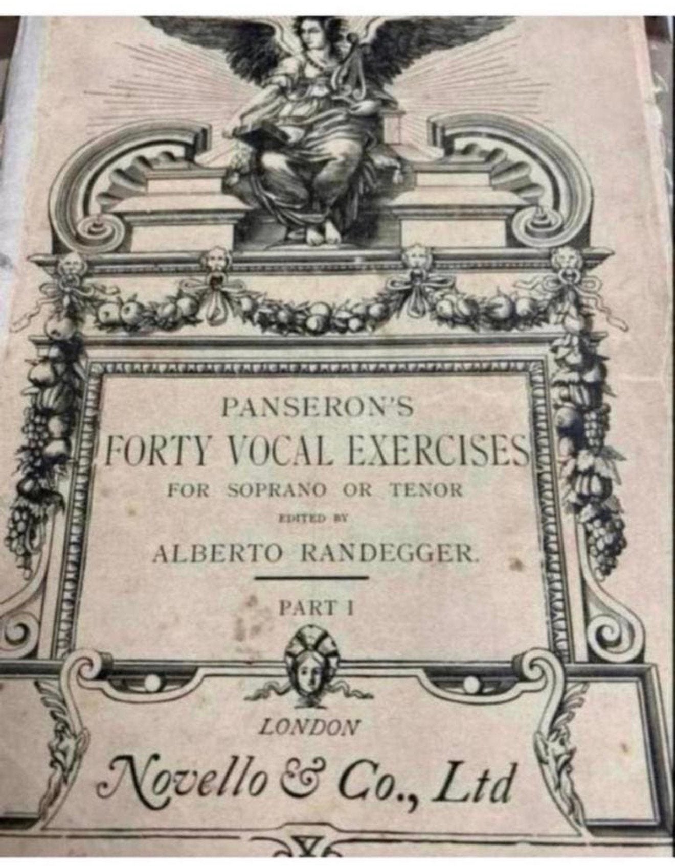 Panserons veertig Vocale sopraan & tenor Oud notenboek 1924, Antiek en Kunst, Ophalen of Verzenden