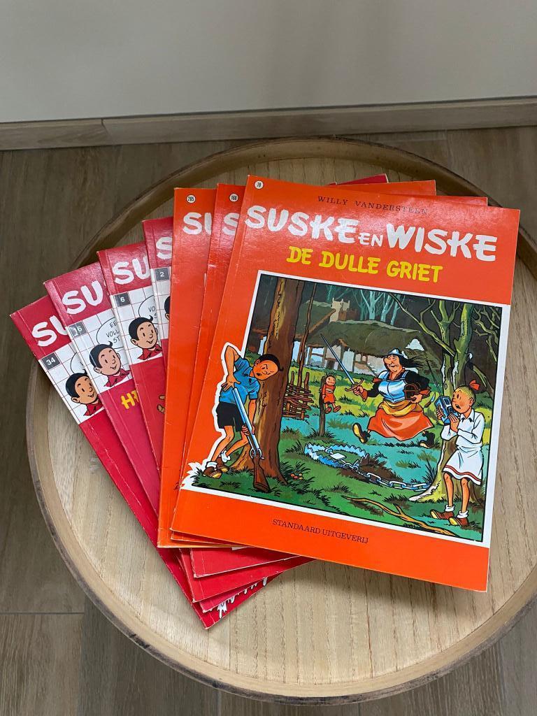 Suske en Wiske strips 7 stuks, Enlèvement, Bob et Bobette, Comme neuf