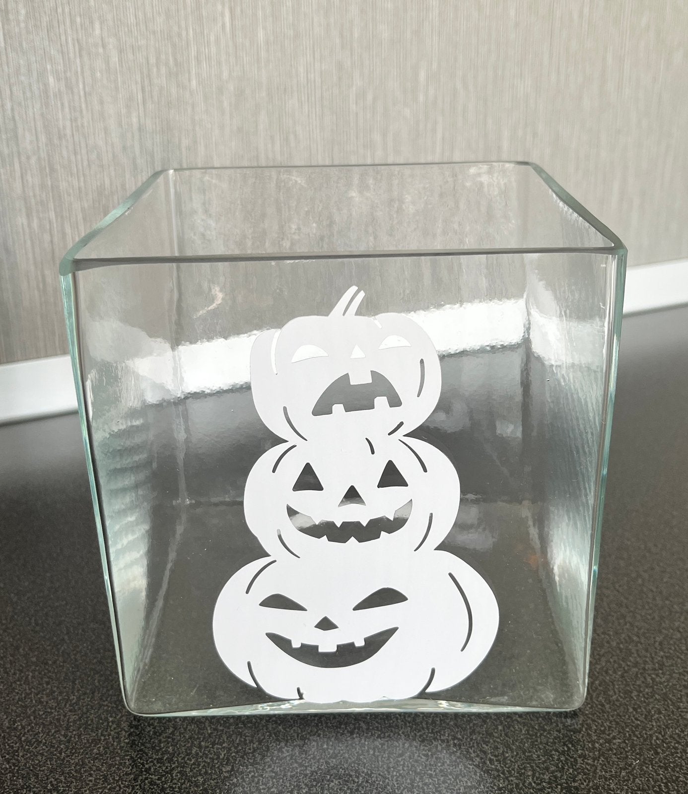 Windlicht Halloween, Huis en Inrichting, Woonaccessoires | Kandelaars en Kaarsen, Ophalen, Gebruikt, Windlicht
