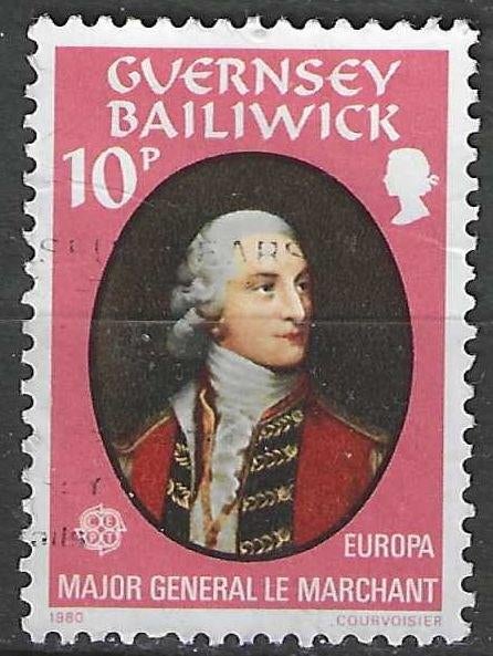 Guernesey 1980 - Yvert 199 - Europe - Personnalités (ZG), Envoi, Non oblitéré