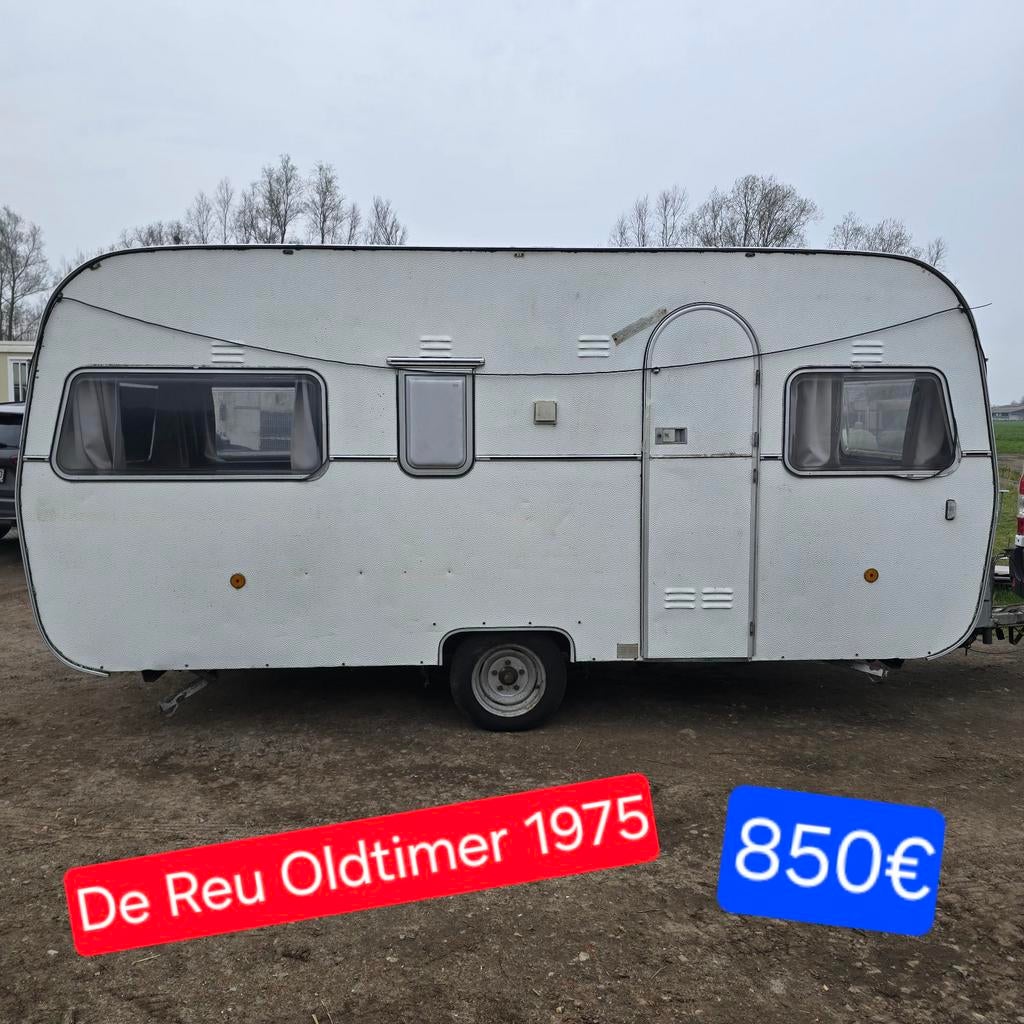 Caravan De Reu Oldtimer foodtruck werfkeet pipowagen bouw 5m, Ophalen
