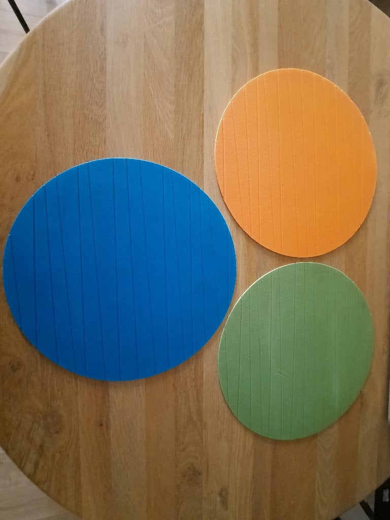 RONDE ANTISLIPMATTEN, Overige typen, Ophalen, Zo goed als nieuw, Kunststof