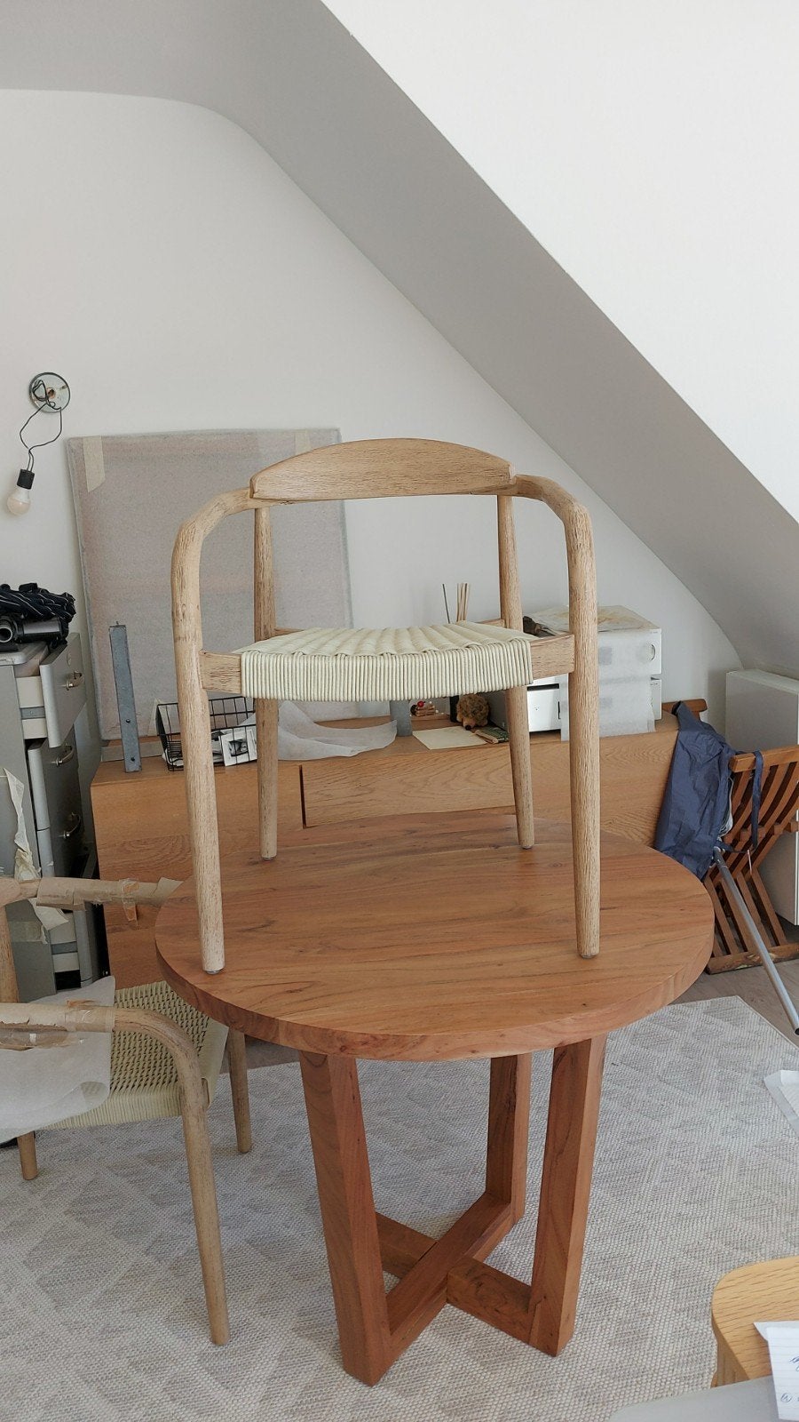 Kave home stoelen 2 stuks niet gebruikt . Naturel., Ophalen