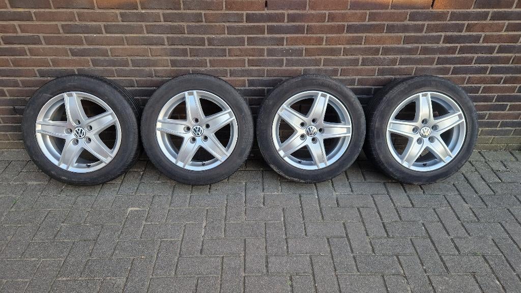 Originele Volkswagen velgen 16" 5x112 (nette staat), 16 pouces, Véhicule de tourisme, Pneus été, 205 mm