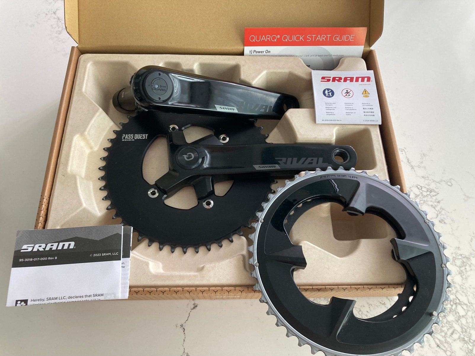 Sram Rival cranck 172,5 mm met quarq powermeter, Ophalen, Zo goed als nieuw