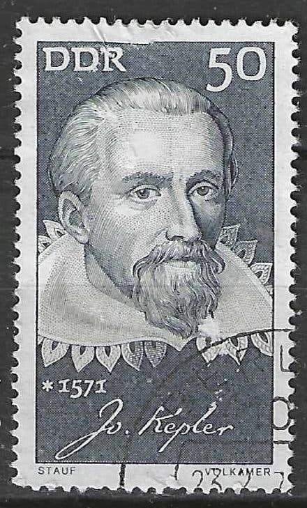 Duitsland DDR 1971 - Yvert 1342 - Johannes Keppler (ST), Verzenden, DDR, Gestempeld